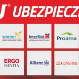 Logotypy agencji ubezpieczeniowych: PZU, Wiener, InterRisk, Proama, Pru, TUZ, Ergo Hestia, Allianz, Generali, Agro Ubezpieczenia.