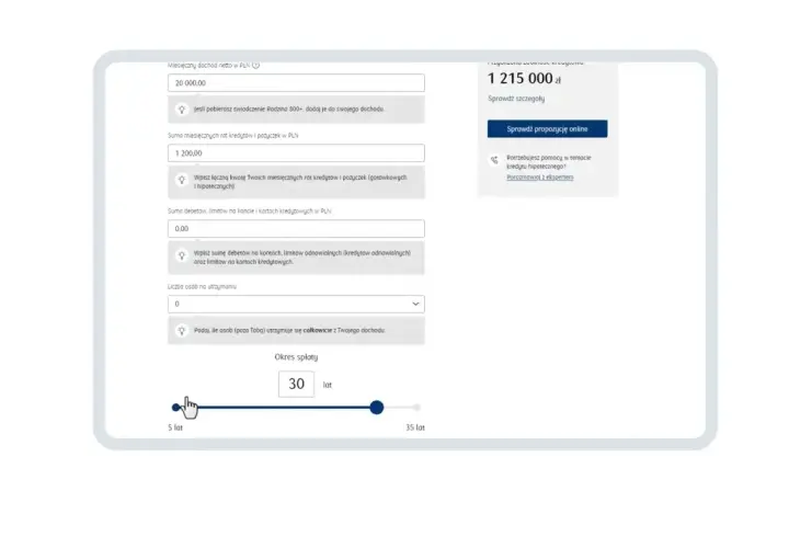Kalkulator kredytowy PKO Banku Polskiego SA - sprawdź warunki online!