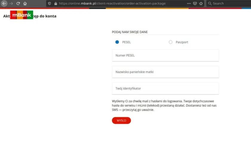 Zablokowany dostęp do serwisu transakcyjnego mBank - poznaj przyczyny