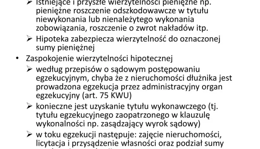 Wierzytelność zabezpieczona hipoteką: znaczenie i konsekwencje