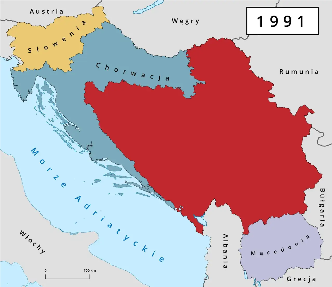 Zdjęcie Jakie kraje powstały po rozpadzie Jugosławii? Mapa polityczna